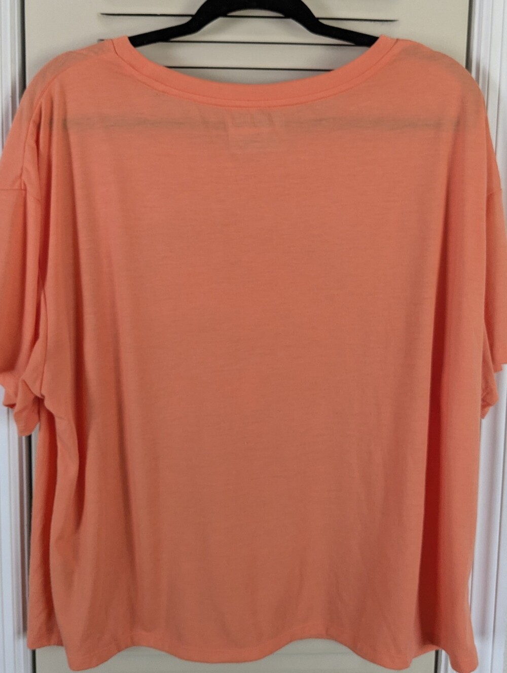 New Cropped Womens L Halloween Great Pumpkin Peanuts Gang Snoopy Oversize Orange - Picture 3 of 3